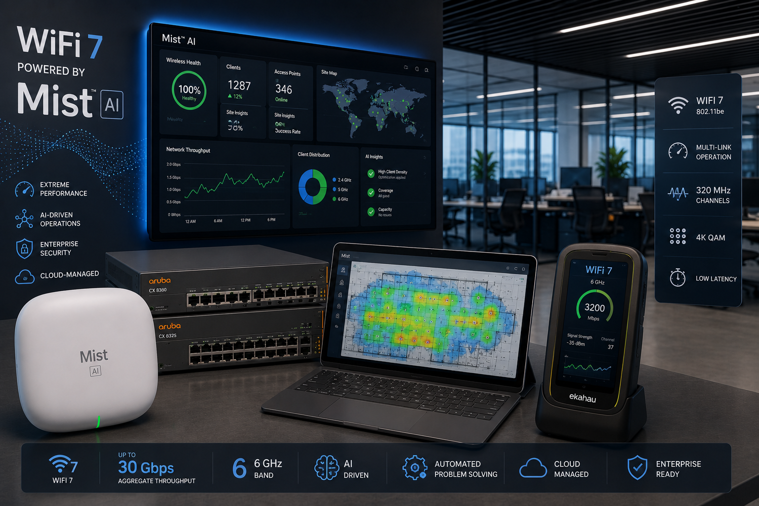 WiFi 7 Enterprise WLAN mit Juniper Mist