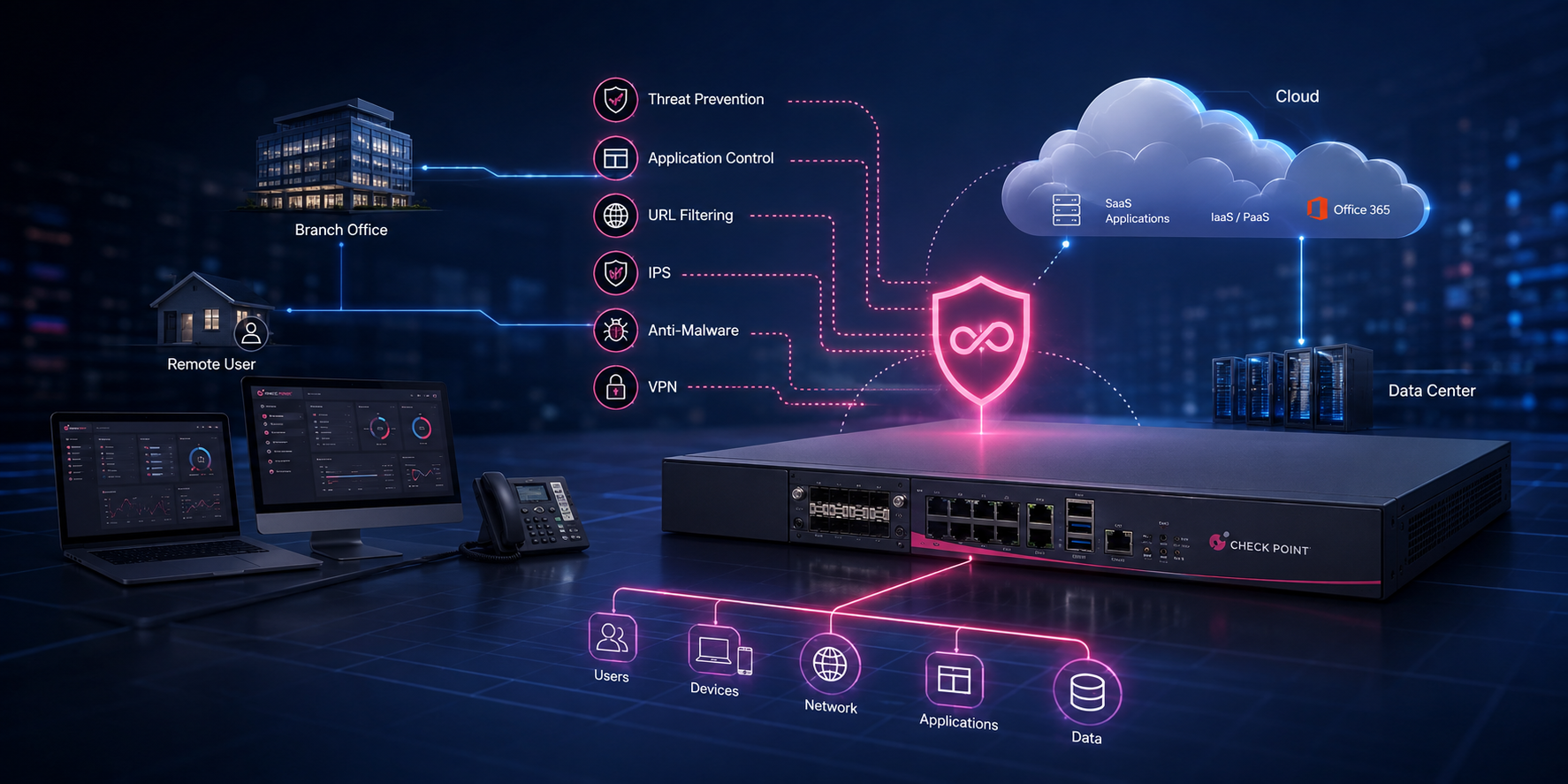 Check Point Cyber Security Architektur