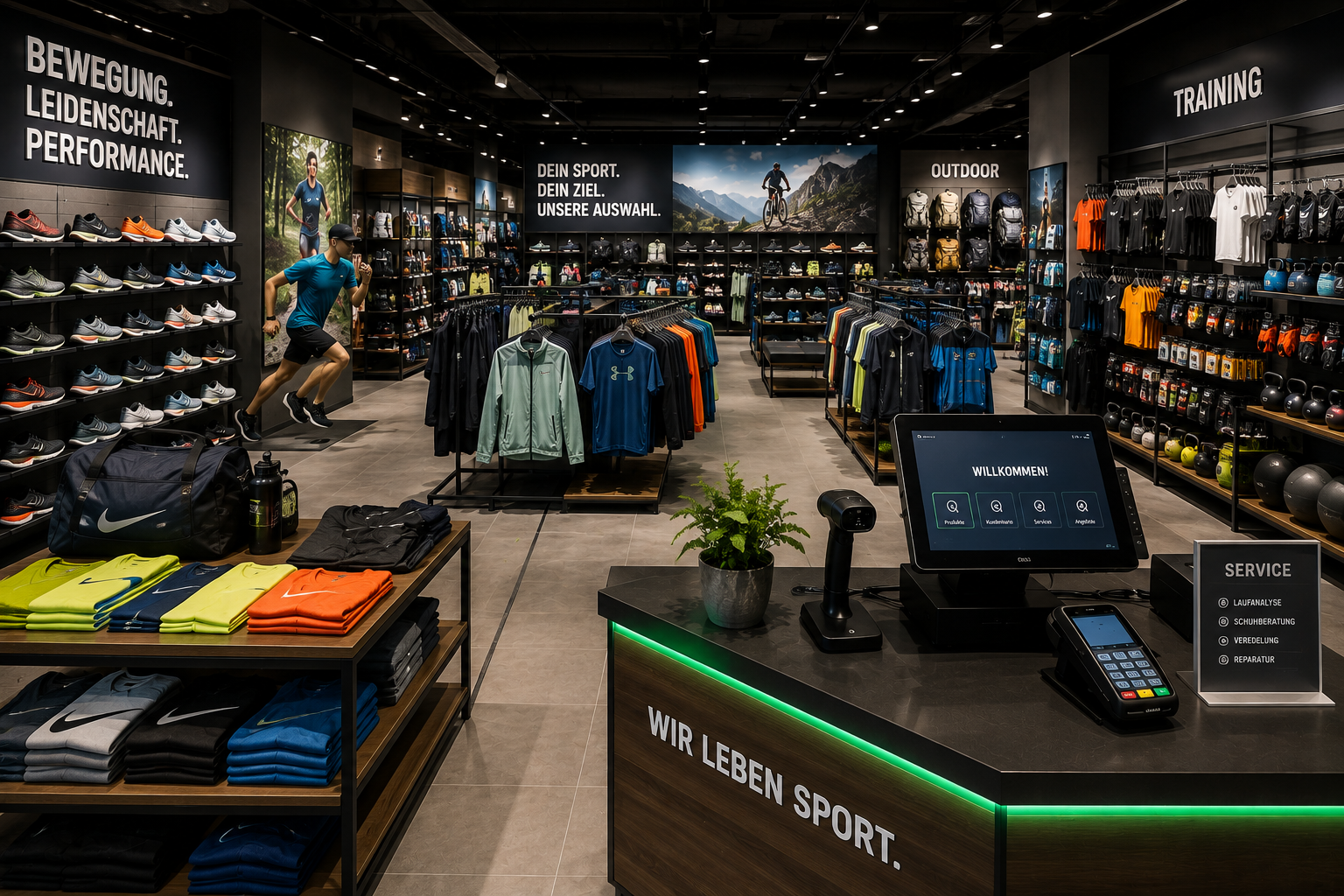 Sport und Freizeit im Einzelhandel