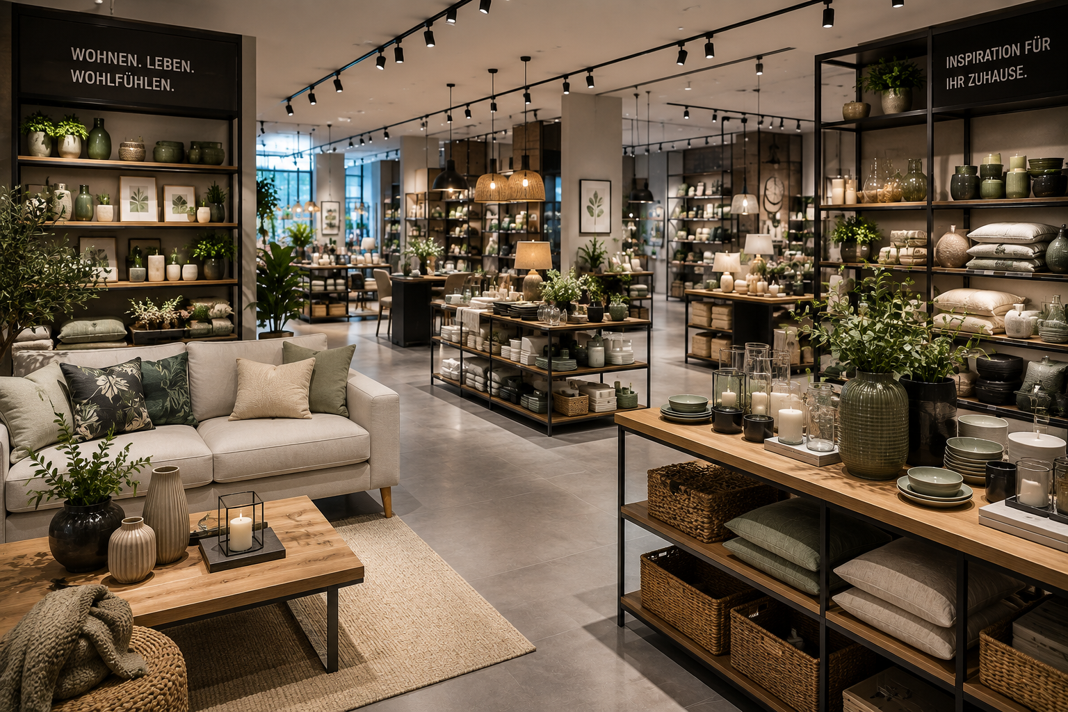 Wohnen und Lifestyle im Einzelhandel