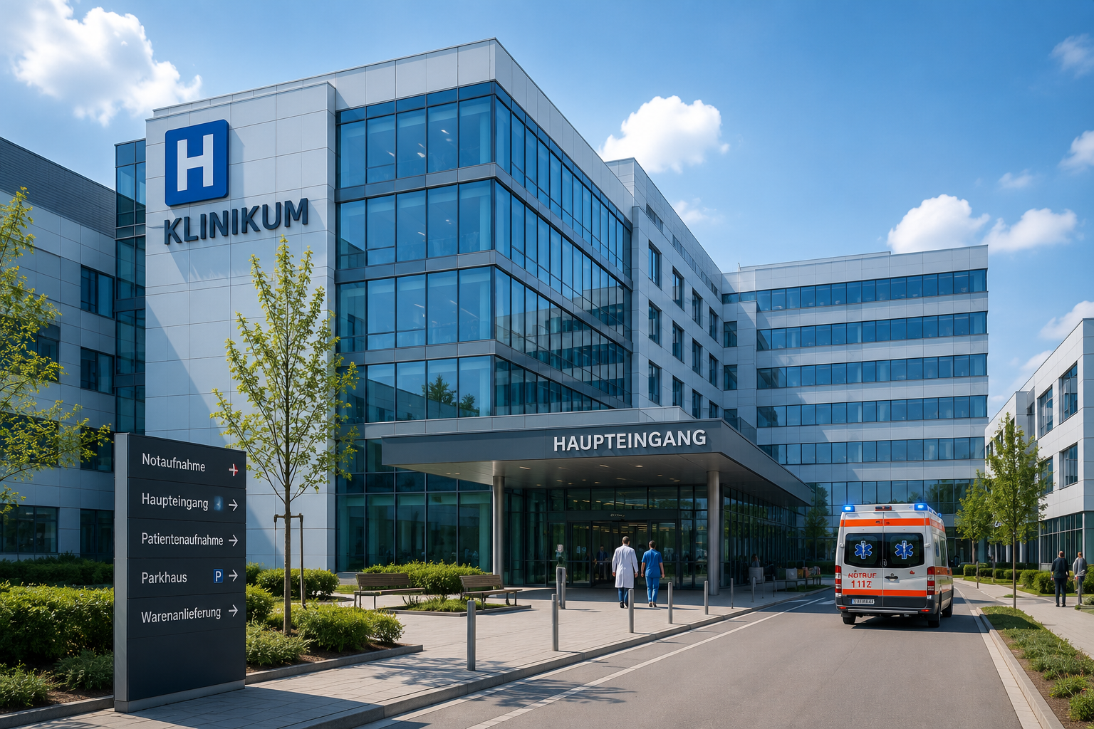 Moderne Klinik und Krankenhaus